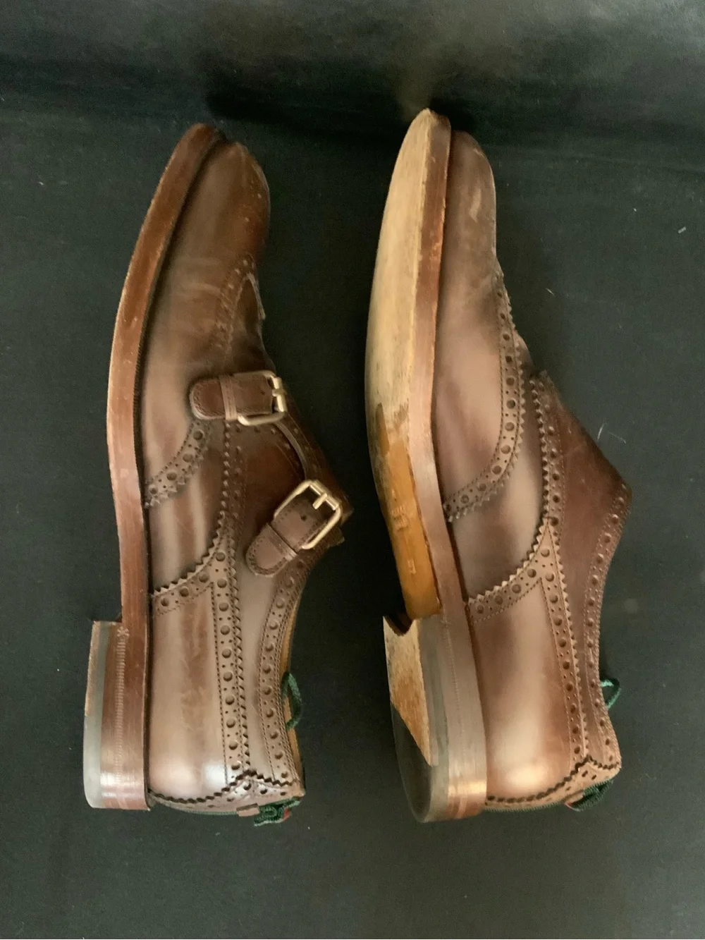 Gucci monk strap dress shoes